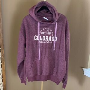 Colorado Graphic Hoodie Sweatshirt - Dusty Plum